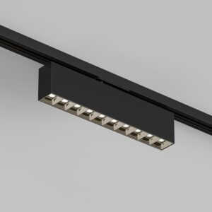 DK6434-BK Поворотный однофазный трековый светильник EDDER со светодиодом L273mm 220V 20W 30° 3000K IP20 черный алюминий