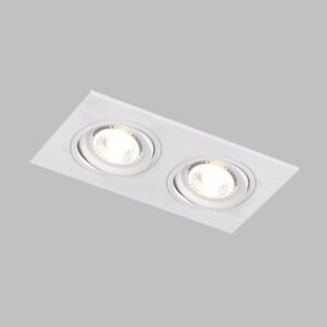 DK3022-WH Встраиваемый светильник, IP 20, 10 Вт, GU5.3, LED, белый, пластик