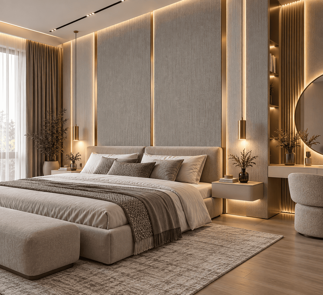 Бамбуковая панель Lamelidecor ткань LDR2-4 дизайн